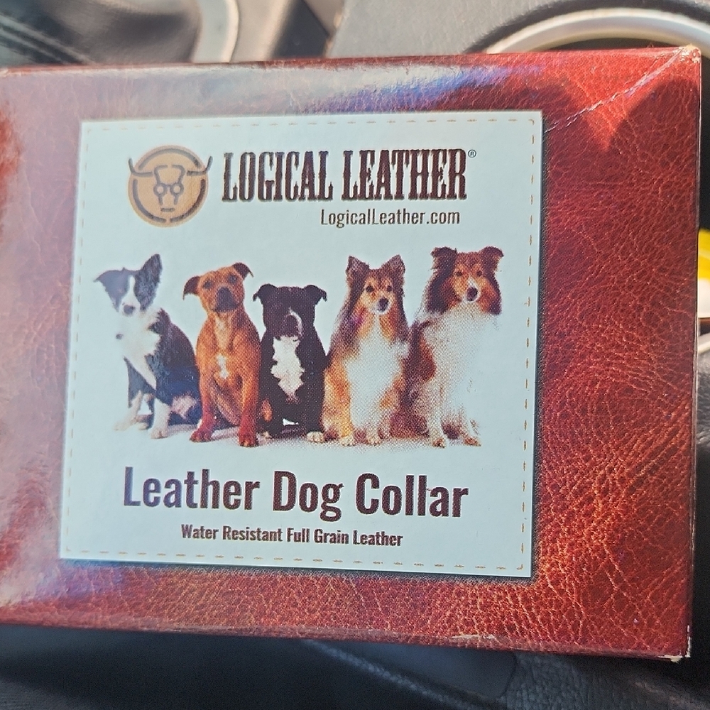 Brown Leather Dog Collar